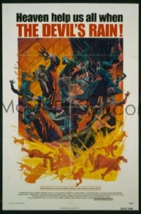 A282 DEVIL'S RAIN one-sheet movie poster '75 Borgnine, Shatner