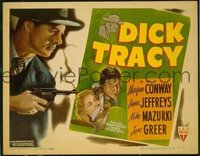 #238 DICK TRACY title lobby card '45 Morgan Conway, Anne Jeffreys!