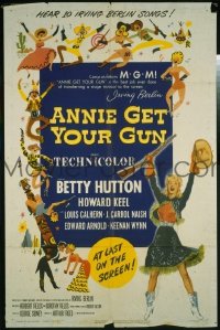 #7156 ANNIE GET YOUR GUN 1sh '50 Betty Hutton