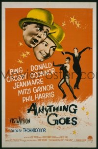 #8902 ANYTHING GOES 1sh '56 Bing Crosby 