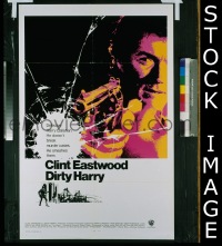 #7492 DIRTY HARRY 1sh '71 Clint Eastwood