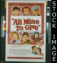 #7112 ALL MINE TO GIVE 1sh '57 Glynis Johns