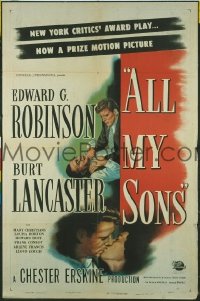 #016 ALL MY SONS 1sh '48 Robinson, Lancaster 