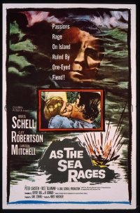 P133 AS THE SEA RAGES one-sheet movie poster '60 Maria Schell