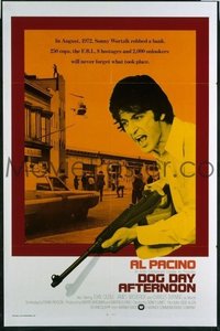 VHP7 533 DOG DAY AFTERNOON int'l style one-sheet movie poster '75 Al Pacino w/gun