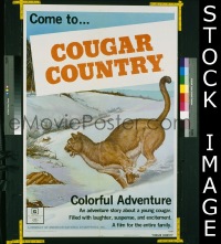 #109 COUGAR COUNTRY 1sh '72 cool image! 