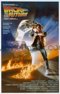 VHP7 574 BACK TO THE FUTURE one-sheet movie poster '85 Fox, Lloyd, Drew Struzan