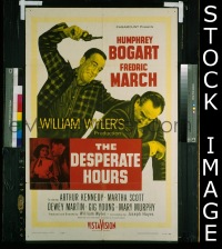 #7531 DESPERATE HOURS 1sh '55 Bogart 