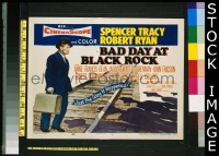 K035 BAD DAY AT BLACK ROCK title lobby card '55 Ryan, Spencer Tracy
