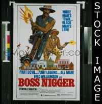 #7361 BOSS NIGGER 1sh '75 black man's law! 