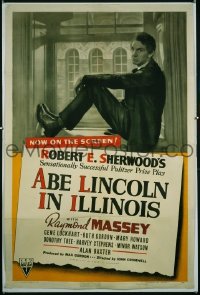 #8882 ABE LINCOLN IN ILLINOIS 1sh '40 Massey 