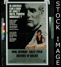 #0110 ABSENCE OF MALICE 1sh '81 Newman, Field 