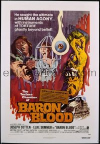 #272 BARON BLOOD 1sh '72 AIP, Bava 