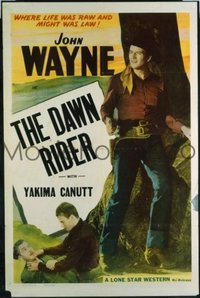 JW 102 JOHN WAYNE stock 1sh '40s John Wayne, The Dawn Rider