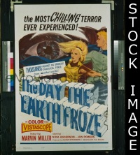 #9102 DAY THE EARTH FROZE 1sh '59 sci-fi! 