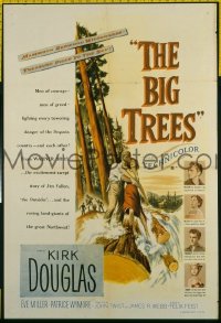 P215 BIG TREES one-sheet movie poster '52 Kirk Douglas, sequoias!