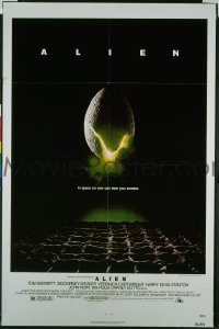A045 ALIEN one-sheet movie poster '79 Sigourney Weaver, sci-fi!