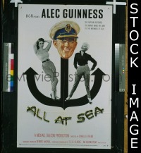 #211 ALL AT SEA 1sh '58 Alec Guinness 