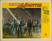 VHP7 336 DEADLY MANTIS lobby card #5 '57 attacking the mantis!