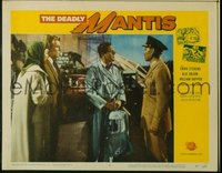 VHP7 339 DEADLY MANTIS lobby card #7 '57 suiting up for battle!
