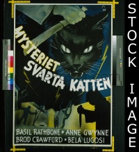 #5019 BLACK CAT Swedish insert 41 Bela Lugosi