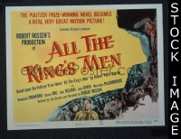 #9047 ALL THE KING'S MEN Title Lobby Card '50 Crawford