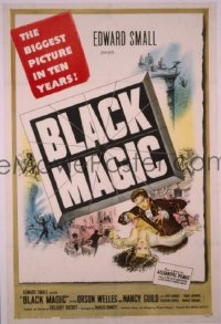 P228 BLACK MAGIC one-sheet movie poster '49 Orson Welles