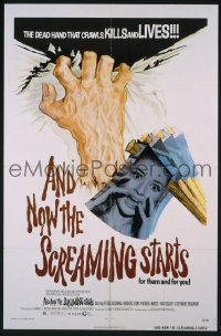 #325 AND NOW THE SCREAMING STARTS 1sh '73 