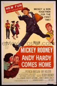 #7147 ANDY HARDY COMES HOME 1sh '58 Rooney