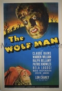 101 WOLF MAN ('41) 1sheet