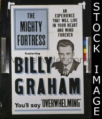 #324 MIGHTY FORTRESS 1sh '50s Billy Graham 