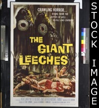 VHP7 306 ATTACK OF THE GIANT LEECHES one-sheet movie poster '59 Roger Corman