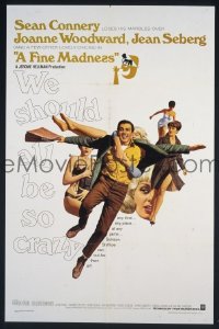 #1245 FINE MADNESS 1sh '66 Sean Connery 