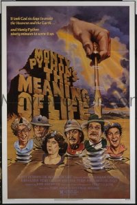 A828 MONTY PYTHON'S THE MEANING OF LIFE one-sheet movie poster '83