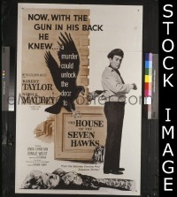 #340 HOUSE OF THE 7 HAWKS 1sh '59 Taylor 