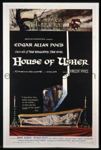 #7851 HOUSE OF USHER 1sh '60 Vincent Price 