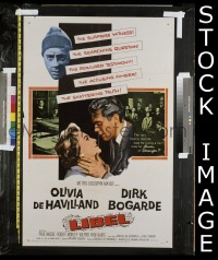 #1482 LIBEL 1sh '59 de Havilland, Bogarde 