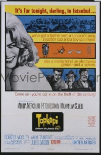 Q760 TOPKAPI one-sheet movie poster '64 Melina Mercouri, Schell