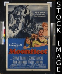 #422 MOONFLEET 1sh '55 Fritz Lang, Granger 