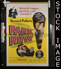A925 PARK ROW one-sheet movie poster '52 Sam Fuller, Gene Evans