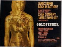 #347 GOLDFINGER British quad '64 James Bond