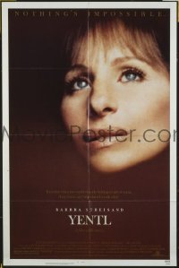 Q908 YENTL one-sheet movie poster '83 Barbra Streisand