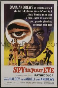 #7661 SPY IN YOUR EYE 1sh '66 cool image! 