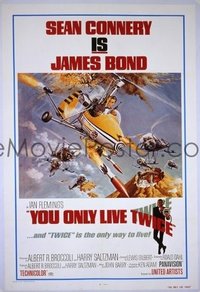 #359 YOU ONLY LIVE TWICE 1sh '67 Sean Connery