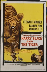 #1382 HARRY BLACK & THE TIGER 1sh '58 Granger 