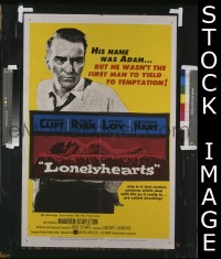 #1689 LONELYHEARTS 1sh 59 Clift,Ryan,Loy,Hart 