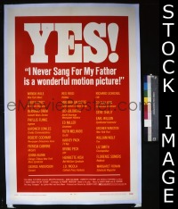 I NEVER SANG FOR MY FATHER reviews 1sheet