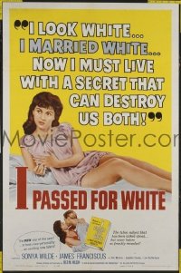 #363 I PASSED FOR WHITE 1sh '60 taboo subject 