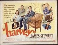 #9177 HARVEY Title Lobby Card '50 James Stewart, cool image!