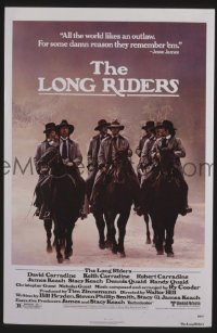 A738 LONG RIDERS one-sheet movie poster '80 Walter Hill, Carradines
